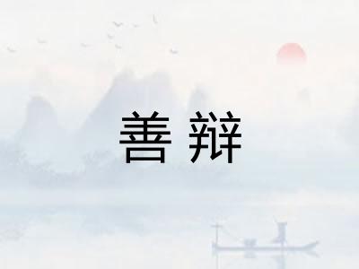 善辩 善辩