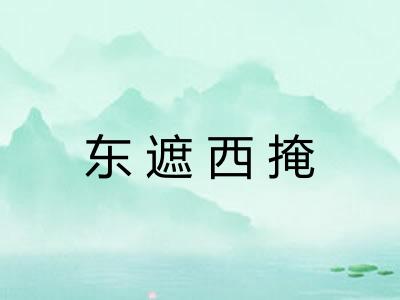 东遮西掩