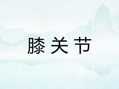 膝关节