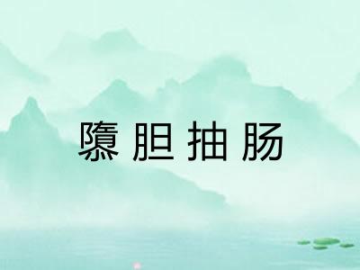 隳胆抽肠