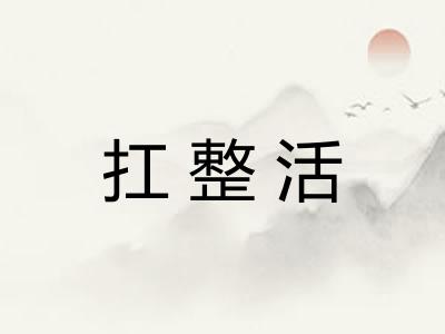 扛整活
