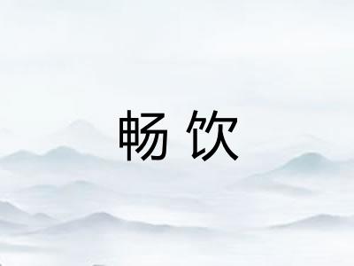 畅饮