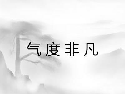 气度非凡 气度非凡