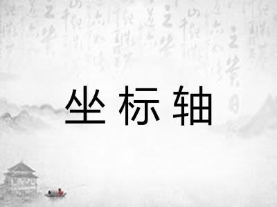 坐标轴