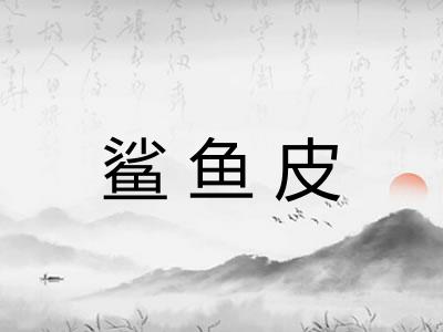 鲨鱼皮