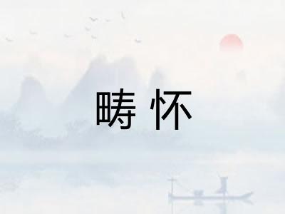 畴怀