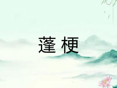 蓬梗