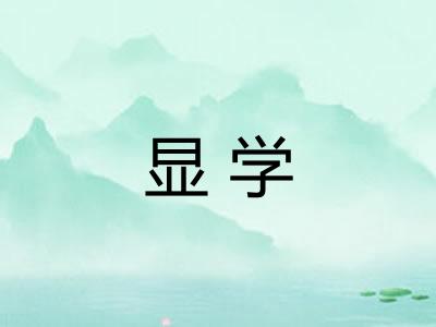 显学