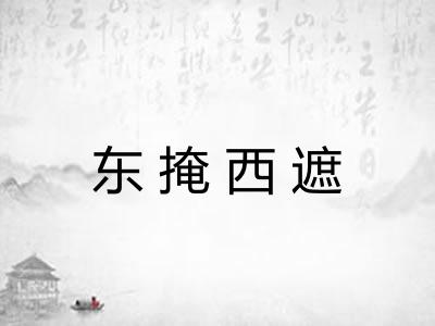 东掩西遮