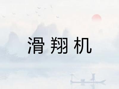滑翔机 滑翔机