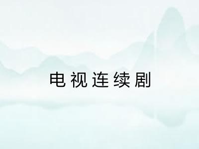 电视连续剧 电视连续剧