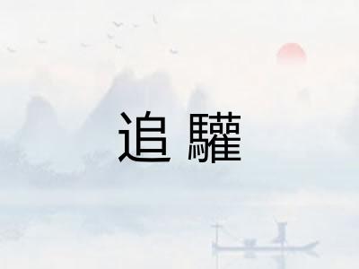追驩