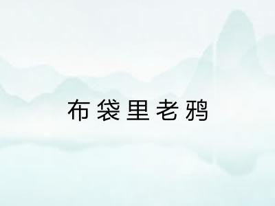 布袋里老鸦
