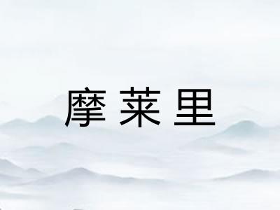 摩莱里 摩莱里