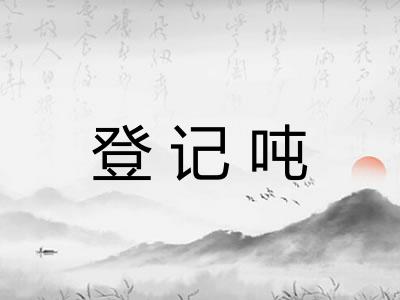 登记吨