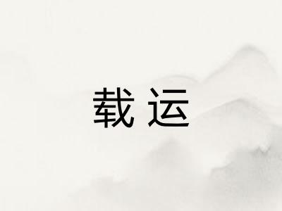 载运