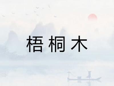 梧桐木 梧桐木