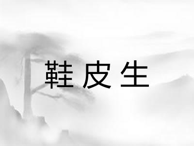 鞋皮生