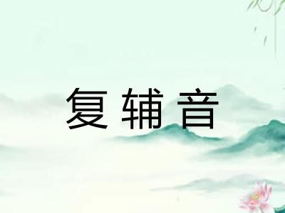 复辅音