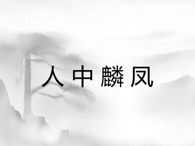 人中麟凤