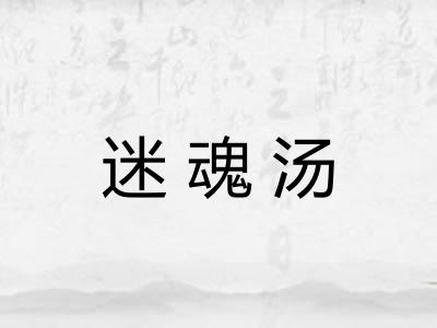 迷魂汤 迷魂汤