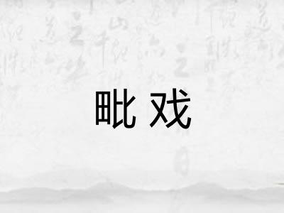 毗戏