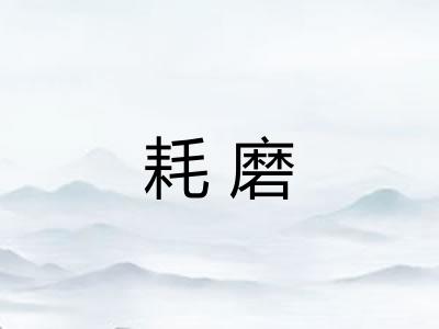 耗磨 耗磨