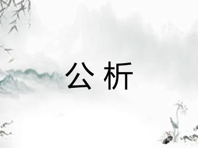 公析