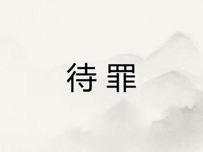 待罪