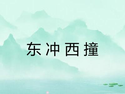 东冲西撞