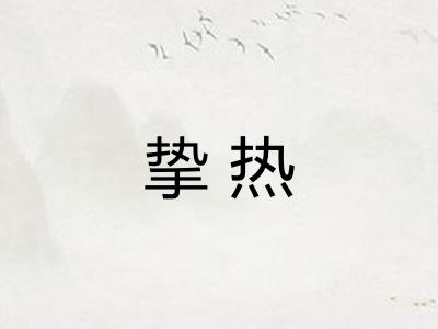 挚热