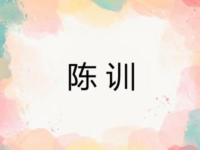 陈训