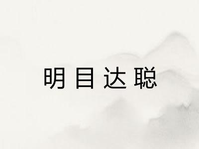 明目达聪