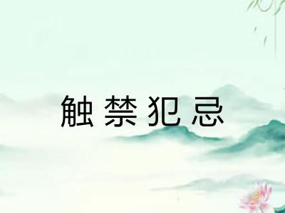 触禁犯忌