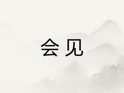 会见
