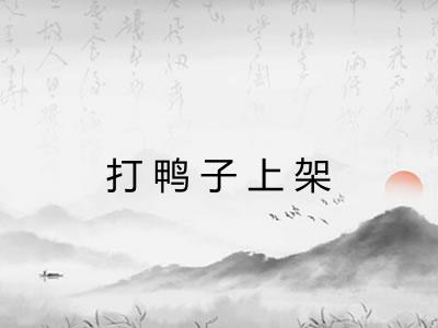打鸭子上架