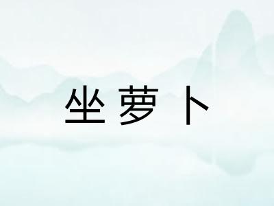 坐萝卜