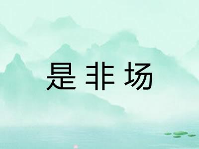 是非场