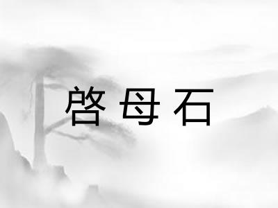 啓母石