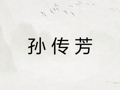 孙传芳 孙传芳