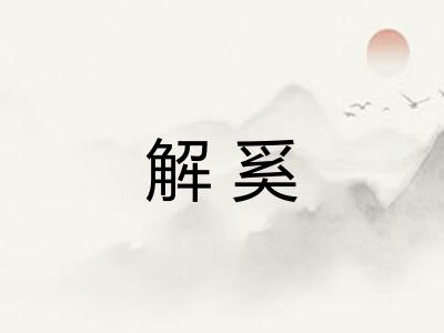 解奚