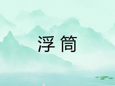 浮筒