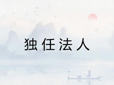 独任法人