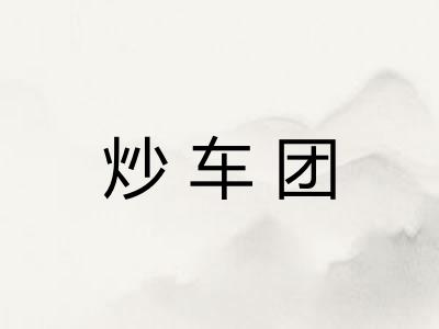 炒车团 炒车团