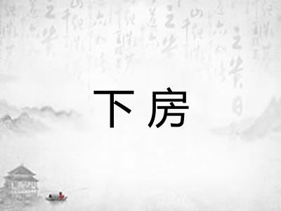 下房