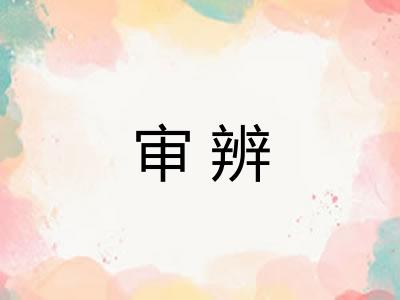 审辨