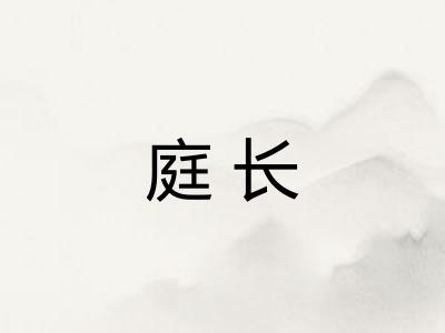 庭长 庭长