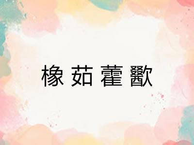 橡茹藿歠 橡茹藿歠