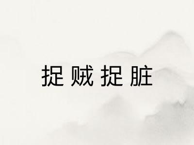 捉贼捉脏