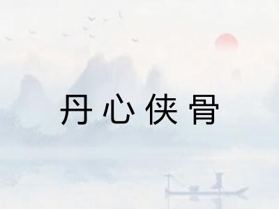 丹心侠骨